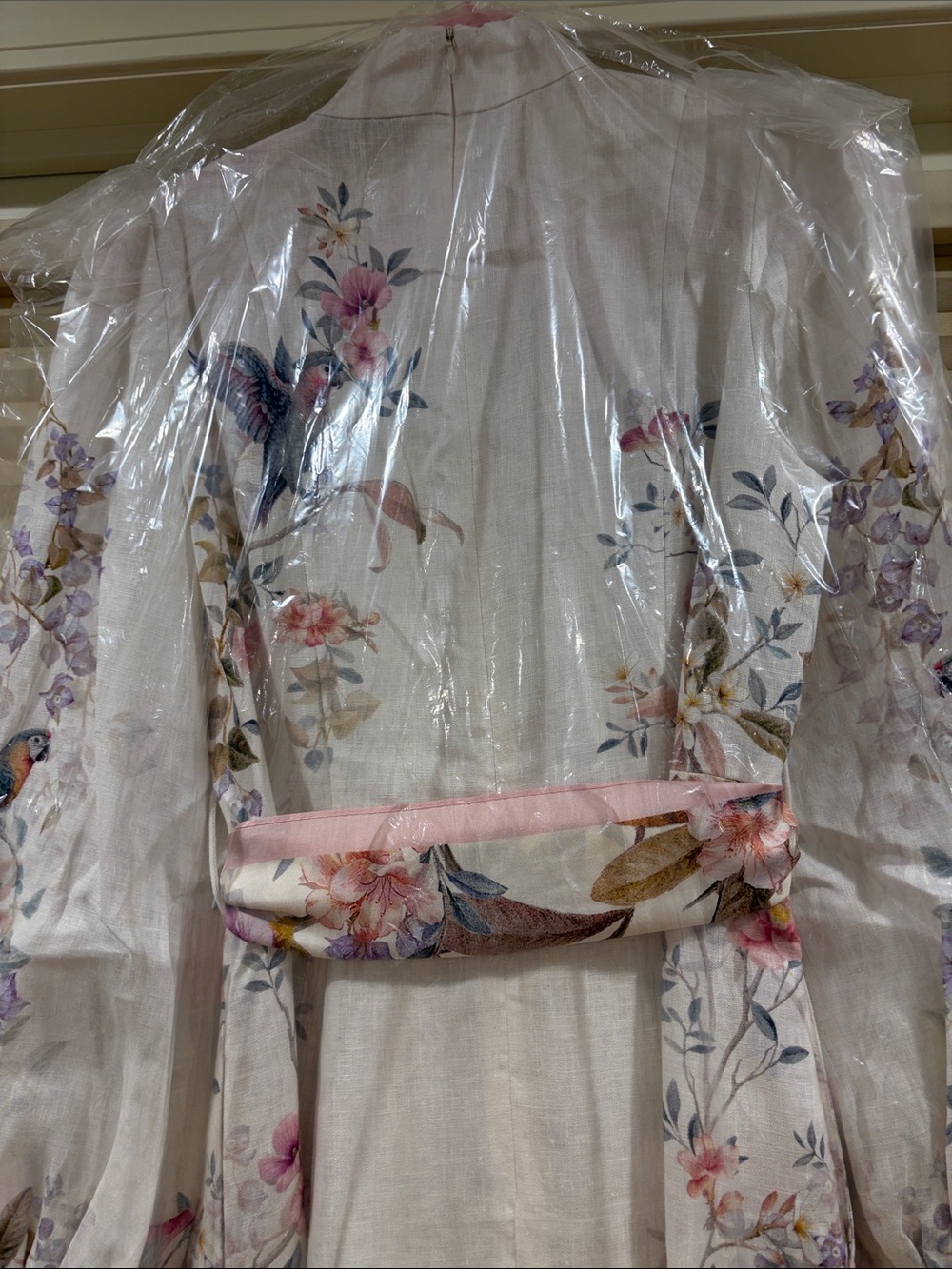 NWOT Zimmermann Floral Print Midi Linen Dress Size AU 0/1/2/3 - Picture 11 of 13